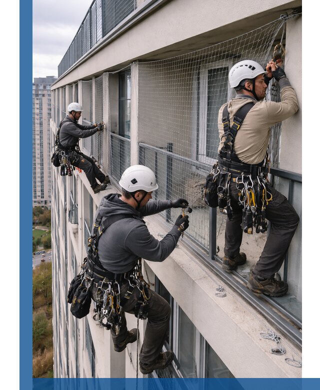 Профессиональный монтаж защитной сетки от птиц в Петропавловске-Камчатском